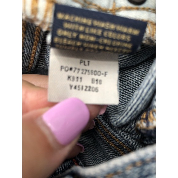 Cremieux Relaxed Denim Jeans Mens 30/32 x 29.5 Straight Blue Distressed *FLAW - Picture 10 of 12